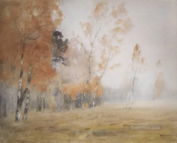  Levitan Pintura al %c3%b3leo - Niebla de otoño de 1899 Isaac Levitan